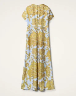 La DoubleJ Party Dressing<Swing DressTangle Light Blue in Silk Twill
