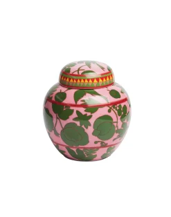 La DoubleJ Vasi|Home Décor<Tea JarWildbird Rosa/Verde in Porcelain
