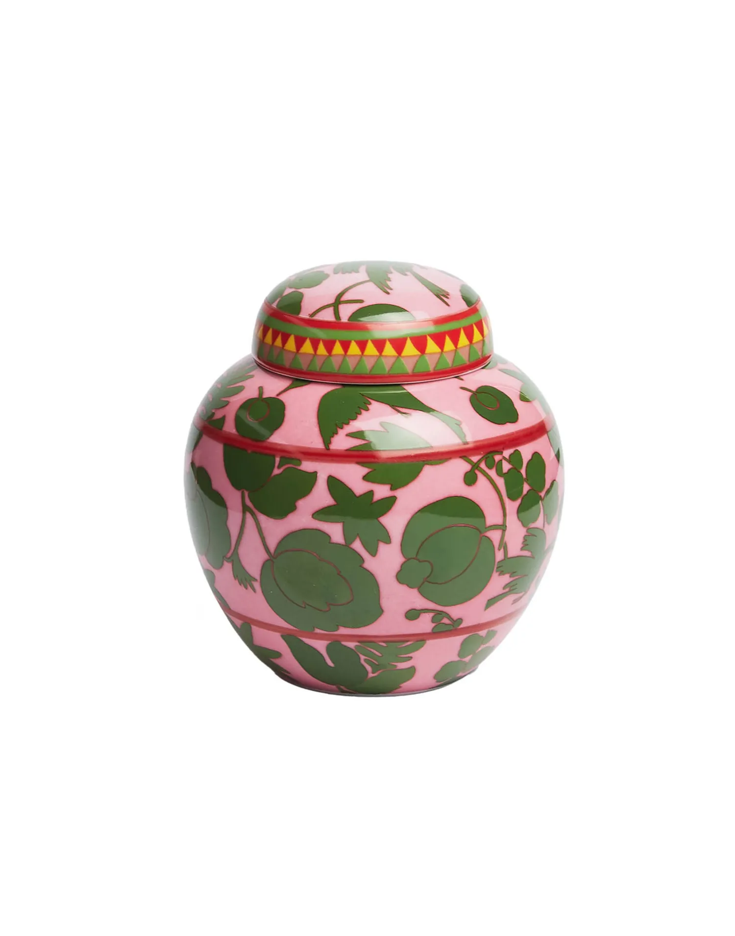 La DoubleJ Vasi|Home Décor<Tea JarWildbird Rosa/Verde in Porcelain