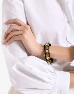 La DoubleJ Bijoux|Accessories<Tesoro BraceletSolid Black in Velvet
