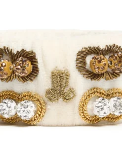 La DoubleJ Bijoux|Accessories<Tesoro Double BraceletSolid Ivory in Velvet