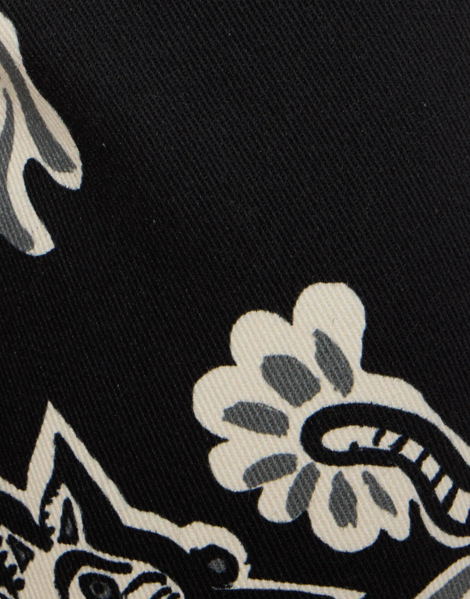 La DoubleJ Denim|Pantaloni E Shorts<The Cropped Flare JeanCrazy Tigers Black & White in Cotton Drill
