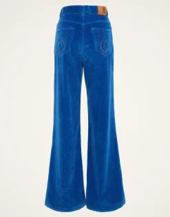 La DoubleJ Pantaloni E Shorts<The Flare PantsSolid Light Blue in Velvet Corduroy