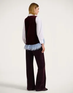La DoubleJ Pantaloni E Shorts<The Flare PantsSolid Purple in Velvet Corduroy