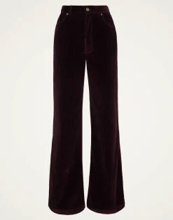 La DoubleJ Pantaloni E Shorts<The Flare PantsSolid Purple in Velvet Corduroy