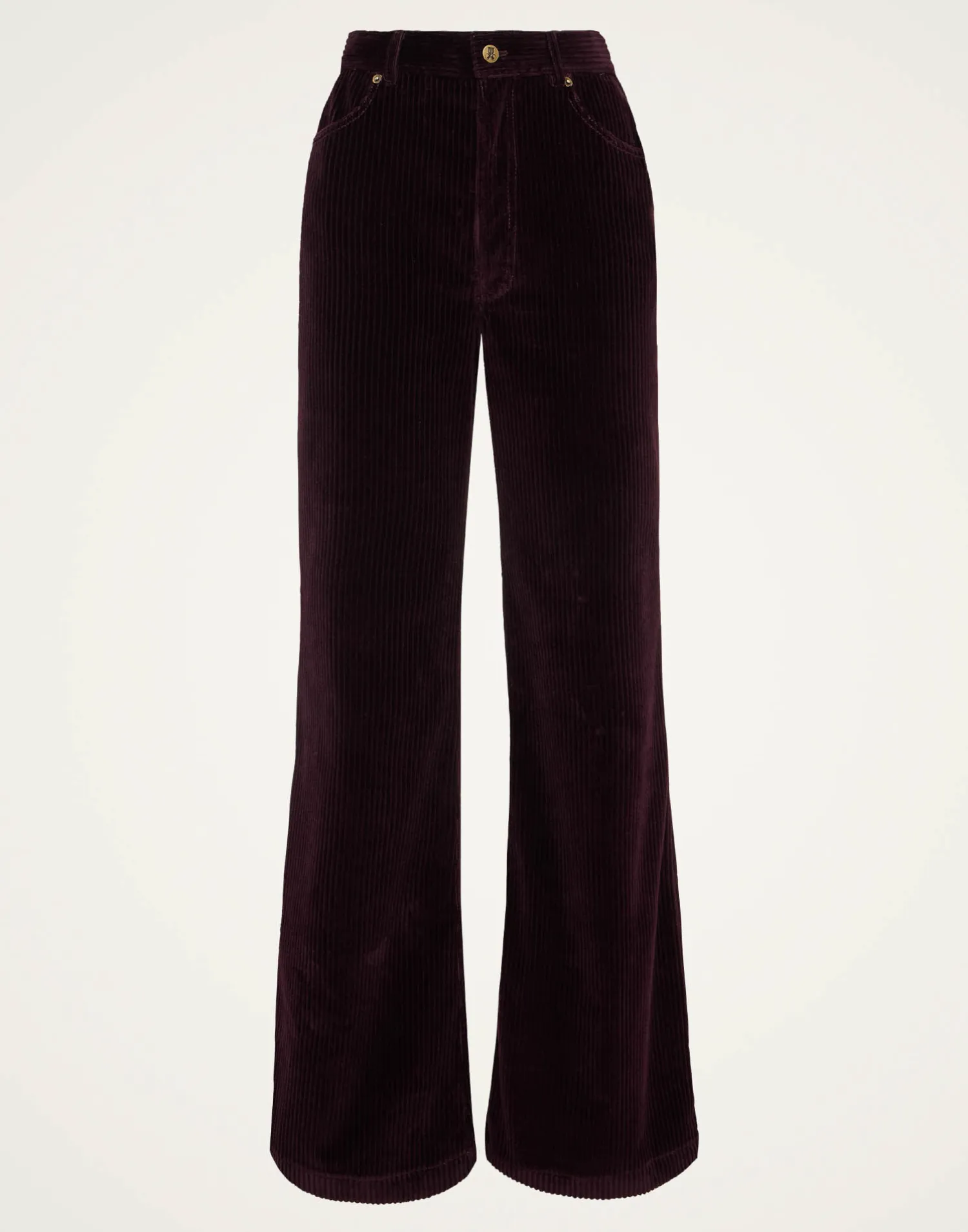 La DoubleJ Pantaloni E Shorts<The Flare PantsSolid Purple in Velvet Corduroy