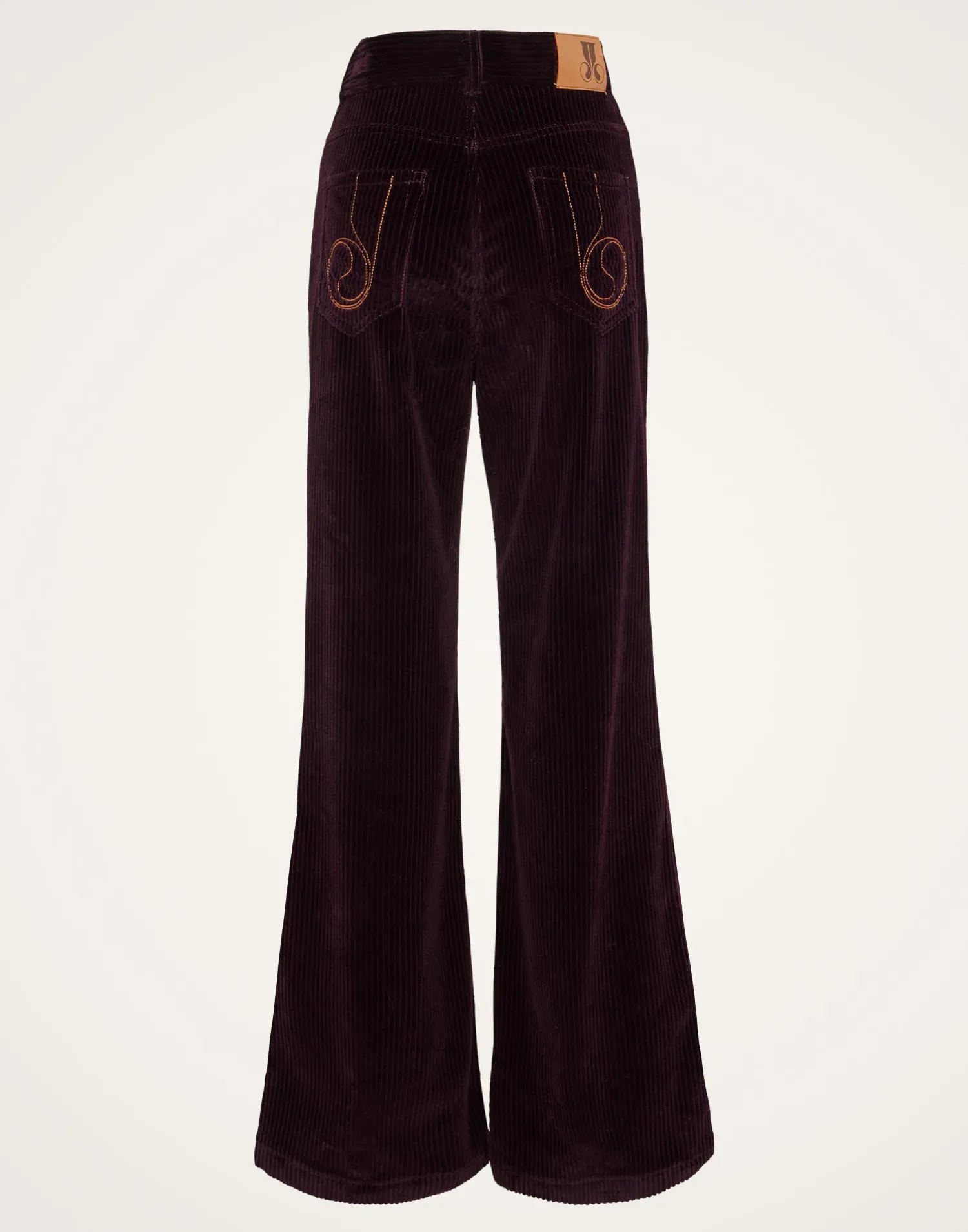 La DoubleJ Pantaloni E Shorts<The Flare PantsSolid Purple in Velvet Corduroy