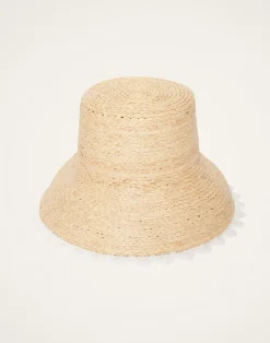 La DoubleJ Cappelli|Accessories<The Ombra HatSolid Ivory in Raffia