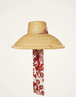 La DoubleJ Cappelli|Accessories<The Sun HatSolid Light Beige in Raffia