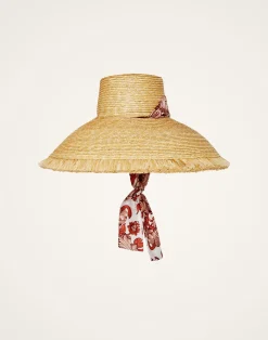 La DoubleJ Cappelli|Accessories<The Sun HatSolid Light Beige in Raffia