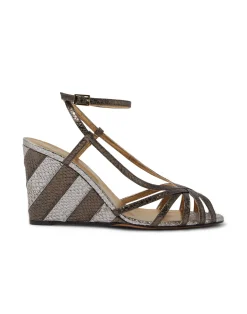 La DoubleJ Scarpe|Accessories<The Weekend WedgeAnthracite in Faux Python