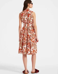 La DoubleJ Vestiti<Tootsie DressReef White in Summer Poplin With Lacey Ribbons