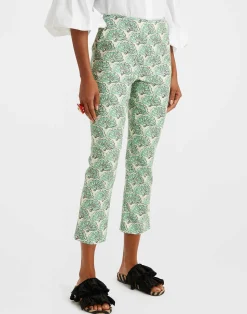 La DoubleJ Pantaloni E Shorts<Torero PantsFans Mint in Shot Cotton
