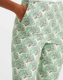 La DoubleJ Pantaloni E Shorts<Torero PantsFans Mint in Shot Cotton
