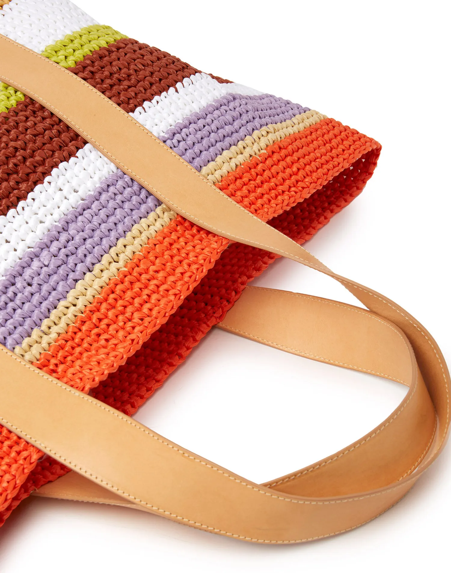 La DoubleJ Borse E Pochettes|Accessories<Tote Raffia BagMulticolor White in Raffia