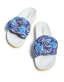 La DoubleJ Scarpe|Accessories<Treccia SlidesConchiglie in Twill