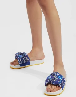 La DoubleJ Scarpe|Accessories<Treccia SlidesConchiglie in Twill