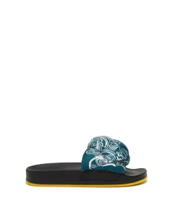 La DoubleJ Scarpe|Accessories<Treccia SlidesIonic in Twill