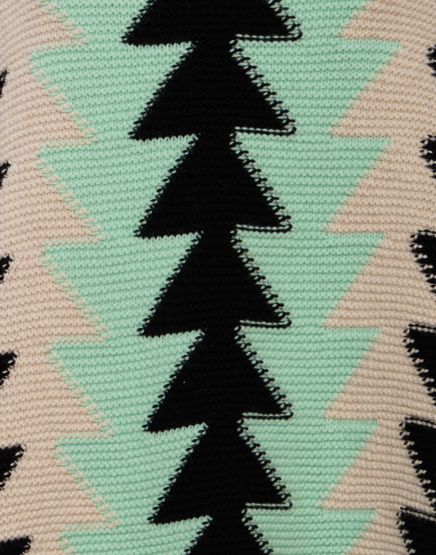 La DoubleJ Capispalla|Maglieria<Trine CapeMint in Wool Intarsia