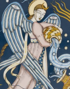 La DoubleJ Vassoi E Svuotatasche|Home Décor<Trinket TrayThe Angel Midnight Blue in Porcelain