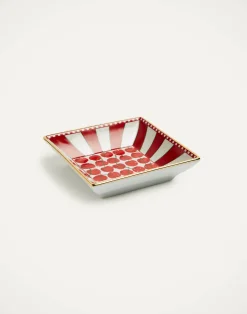 La DoubleJ Vassoi E Svuotatasche|Home Décor<Trinket Tray (15X15)Cherries Avorio in Porcelain