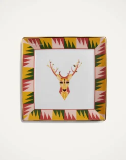 La DoubleJ Vassoi E Svuotatasche|Home Décor<Trinket Tray (20X20)Deer in Porcelain