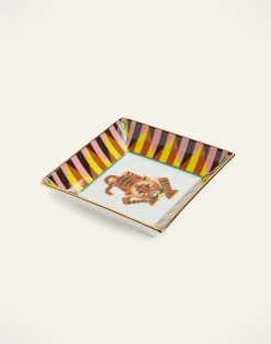 La DoubleJ Vassoi E Svuotatasche|Home Décor<Trinket Tray (15X15)Tiger in Porcelain