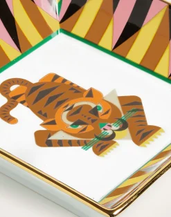 La DoubleJ Vassoi E Svuotatasche|Home Décor<Trinket Tray (15X15)Tiger in Porcelain