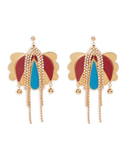 La DoubleJ Bijoux|Accessories<Tulip EarringsOro Bordeaux in Bras