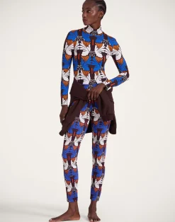 La DoubleJ Loungewear<TurtleneckAli Chocolate in Skinny Jersey