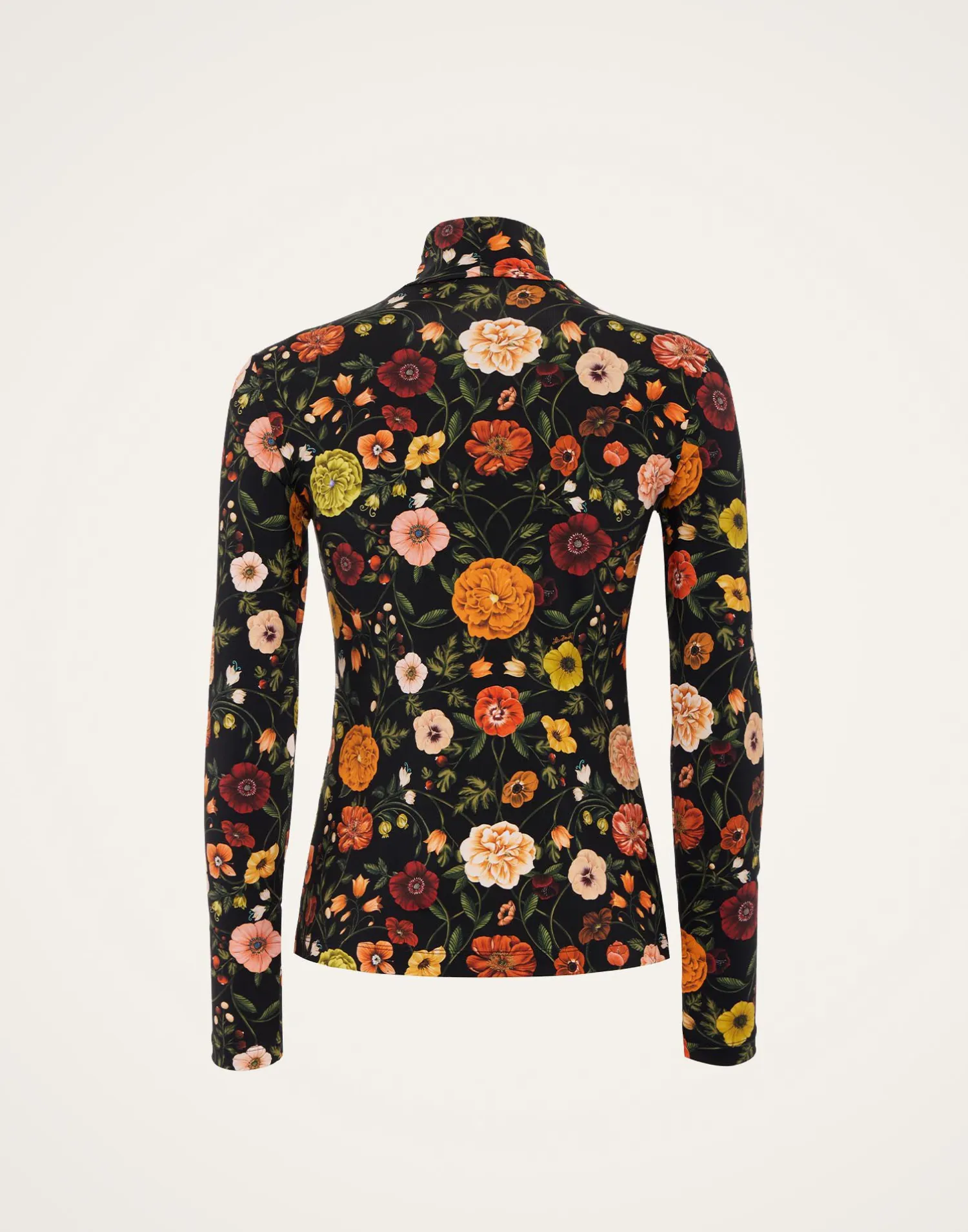 La DoubleJ Loungewear<TurtleneckBotticelli Black in Skinny Jersey