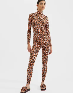 La DoubleJ Loungewear<TurtleneckLady Leopard in Skinny Jersey
