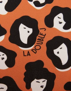 La DoubleJ Loungewear<TurtleneckLady Leopard in Skinny Jersey