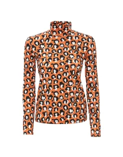 La DoubleJ Loungewear<TurtleneckLady Leopard in Skinny Jersey