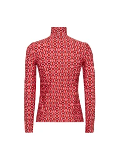 La DoubleJ Loungewear<TurtleneckSugar Rush Red in Skinny Jersey