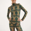 La DoubleJ Loungewear<TurtleneckTiger Tiles in Skinny Jersey