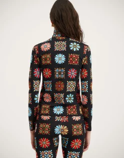 La DoubleJ Loungewear<TurtleneckVetrata in Skinny Jersey