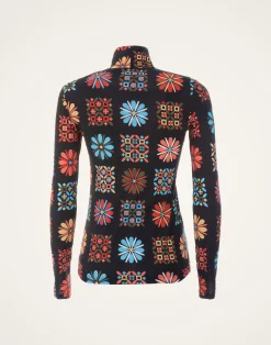 La DoubleJ Loungewear<TurtleneckVetrata in Skinny Jersey