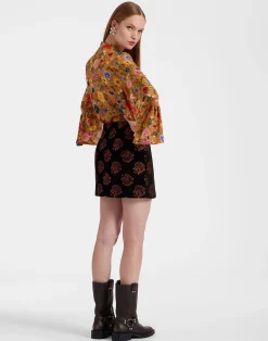 La DoubleJ Gonne<Twiggy SkirtRosette Black in Jacquard
