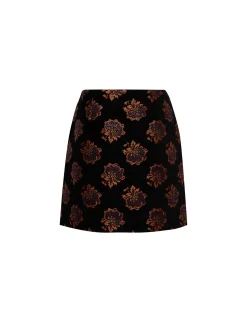 La DoubleJ Gonne<Twiggy SkirtRosette Black in Jacquard