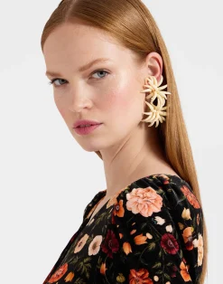 La DoubleJ Vestiti<Vaudeville DressBotticelli Black in Velvet Stretch