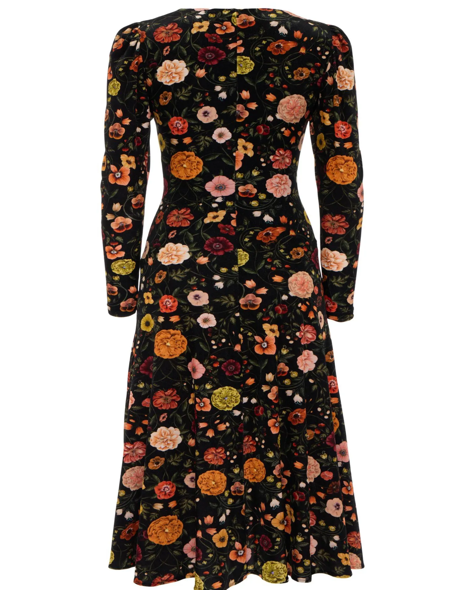 La DoubleJ Vestiti<Vaudeville DressBotticelli Black in Velvet Stretch