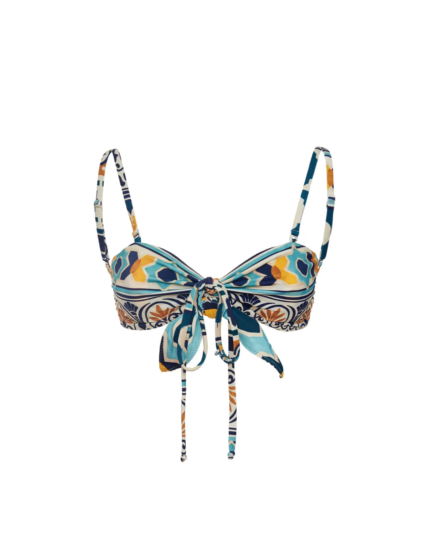 La DoubleJ Moda Mare<3-Way Bandeau TopCasareale Small Placèe Cream in Lycra