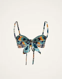 La DoubleJ Moda Mare<3-Way Bandeau TopCasareale Small Placèe Cream in Lycra