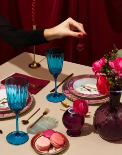 La DoubleJ Bicchieri|Vetro<Wine Glasses Set Of 2Turquoise in Murano Glass