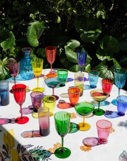 La DoubleJ Bicchieri|Vetro<Wine Rainbow Glasses Set Of 8Rainbow in Murano Glass