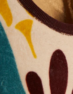 La DoubleJ Scarpe|Accessories<Winter Ballerina FlatsDendera Light Blue in Cotton Velvet