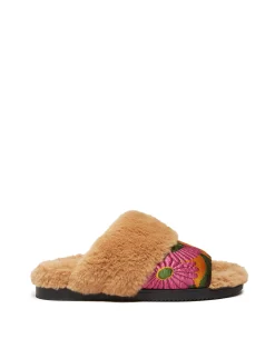 La DoubleJ Scarpe|Accessories<Winter SlidesOrange Gerber in Jacquard
