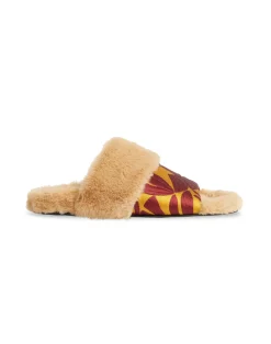 La DoubleJ Scarpe|Accessories<Winter SlidesPapyrus Gold in Jacquard