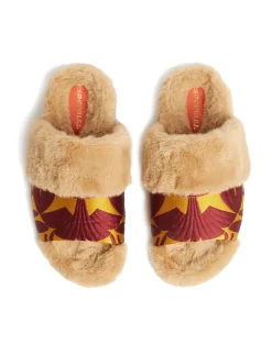 La DoubleJ Scarpe|Accessories<Winter SlidesPapyrus Gold in Jacquard